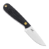 Brisa Necker 70 Full Flat halskniv, black micarta