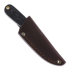 Brisa Necker 70 Full Flat halskniv, black micarta