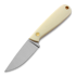 Brisa Necker 70 Full Flat peilis, kabinamas ant kaklo, ivory micarta, kydex