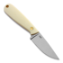 Brisa Necker 70 Full Flat peilis, kabinamas ant kaklo, ivory micarta, kydex