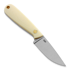 Brisa Necker 70 Full Flat kaulaveitsi, ivory micarta, nahka