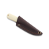 Brisa Necker 70 Full Flat kaulaveitsi, ivory micarta, nahka