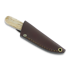 Coltello da collo Brisa Necker 70 Scandi, curly birch, leather