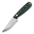 Brisa Necker 70 Scandi peilis, kabinamas ant kaklo, green micarta