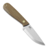 Brisa Necker 70 Scandi peilis, kabinamas ant kaklo, mustard micarta