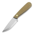 Brisa Necker 70 Scandi neck knife, mustard micarta