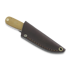 Brisa Necker 70 Scandi kaulaveitsi, mustard micarta