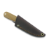 Brisa Necker 70 Scandi neck knife, mustard micarta