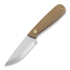 Brisa Necker 70 Scandi halskniv, mustard micarta, kydex