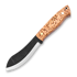 Brisa Nessmuk 125 puukko, vasen, stabiloitu visakoivu