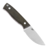 Brisa Skinner 90 Elmax Flat jagtkniv, green micarta