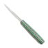 Brisa Trapper 95 ナイフ, Elmax, flat, stab.pagoda, green-black