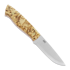 Brisa Trapper 95 kniv, N690 Scandi, curly birch