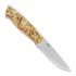 Brisa Trapper 95 puukko, N690 Scandi, curly birch