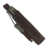 Brisa Trooper 115 knife, scandi, black stab. curly birch, firesteel