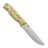 Brisa Trooper 115 puukko, scandi, stabilized curly birch, bushcaft sheath