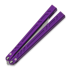 BRS Aluminum Channel Barebones balisong, Purple Anodized
