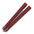 BRS Aluminum Channel Barebones balisong, Red Anodized