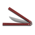 BRS Aluminum Channel Barebones balisong, Red Anodized