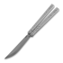 BRS Aluminum Channel Barebones balisong, Stonewashed