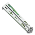 BRS Replicant Premium Tanto balisong, white/green