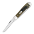 Case Cutlery Black/Green/Natural Canvas Micarta Smooth Mini Trapper sulankstomas peilis 23472