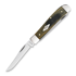 Case Cutlery Black/Green/Natural Canvas Micarta Smooth Mini Trapper 折叠刀 23472