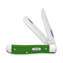Case Cutlery Green Synthetic Smooth Mini Trapper linkkuveitsi 53391
