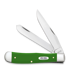 Case Cutlery Green Synthetic Smooth Trapper pocket knife 53390