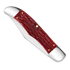 Case Cutlery Large Folding Hunter, Dark Red Bone Peach Seed Jig 31960
