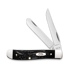 Case Cutlery Mini Trapper, Black Synthetic Rough Jig 18237