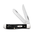 Case Cutlery Mini Trapper, Black Synthetic Rough Jig 18237