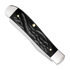 Case Cutlery Mini Trapper, Black Synthetic Rough Jig 18237