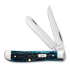 Case Cutlery Mini Trapper, Pocket Worn Mediterranean Blue Bone Peach Seed Jig 51852