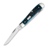 Case Cutlery Mini Trapper, Pocket Worn Mediterranean Blue Bone Peach Seed Jig 51852