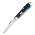 Case Cutlery Mini Trapper, Pocket Worn Mediterranean Blue Bone Peach Seed Jig 51852