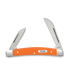 Case Cutlery Orange Synthetic Smooth Small Congress pocket knife 80516