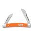 Case Cutlery Orange Synthetic Smooth Small Congress pocket knife 80516