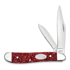 Case Cutlery Peanut, Ruby Red Stardust Kirinite 67007