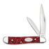 Case Cutlery Peanut, Ruby Red Stardust Kirinite 67007