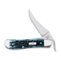 Case Cutlery RussLock, Pocket Worn Mediterranean Blue Bone Peach Seed Jig 51859