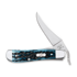 Case Cutlery RussLock, Pocket Worn Mediterranean Blue Bone Peach Seed Jig 51859