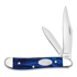 Case Cutlery SparXX Blue Pearl Kirinite Smooth Peanut pocket knife 23446