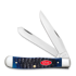 Case Cutlery Trapper, Navy Blue Bone Rogers Jig 07051