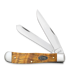 Case Cutlery Trapper, Yellow Curly Oak Smooth 47120