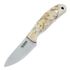 Casström Safari Mini Hunter 刀, stab. curly, leather 10618