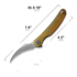 Coltello pieghevole Cavol Mantis C09 Ultem