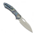 CH Knives Cupra-BL - Damascus - Titanium folding knife