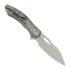 CH Knives Cupra-SL - Damascus - Titanium folding knife