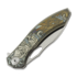 CH Knives Cupra-SL - Damascus - Titanium folding knife
